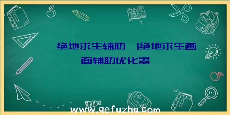 「哇绝地求生辅助」|绝地求生画面辅助优化器